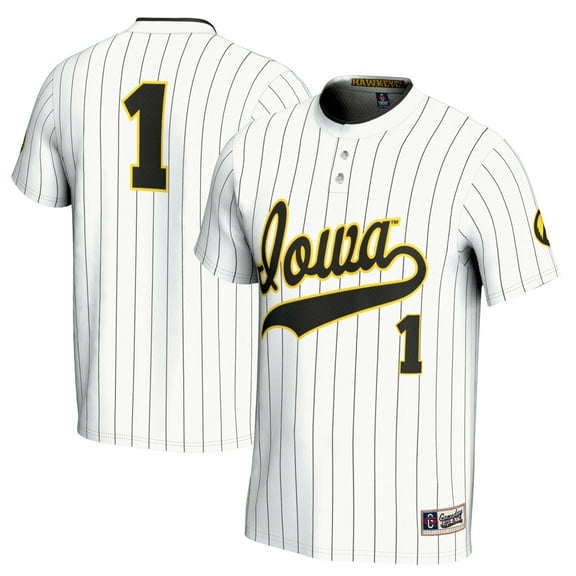 Youth GameDay Greats #1 White Iowa Hawkeyes Softball Lightweight Fashion Jersey