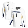 thumbnail image 1 of Youth GameDay Greats #1 White Marquette Golden Eagles Lightweight Women's Volleyball Jersey, 1 of 4