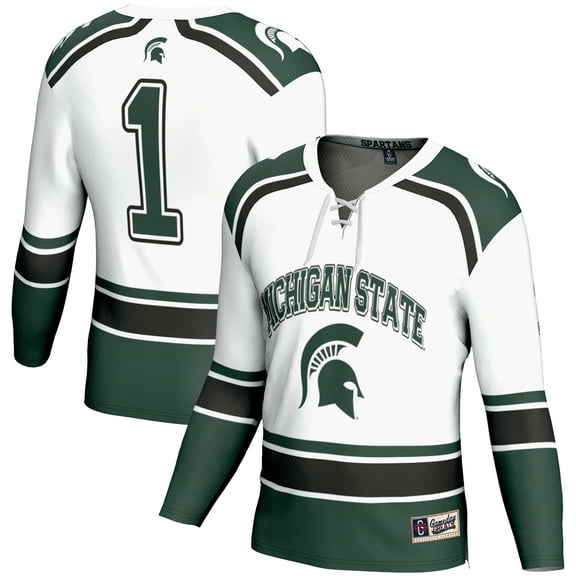 Youth GameDay Greats #1 White Michigan State Spartans Hockey Jersey