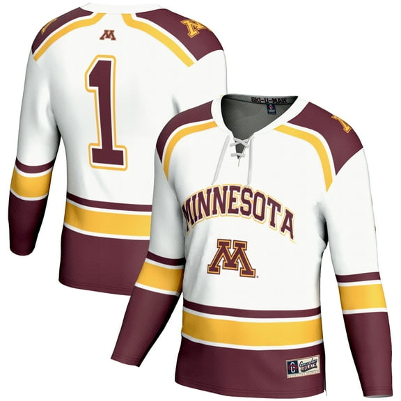 Youth GameDay Greats #1 White Minnesota Golden Gophers Hockey Jersey