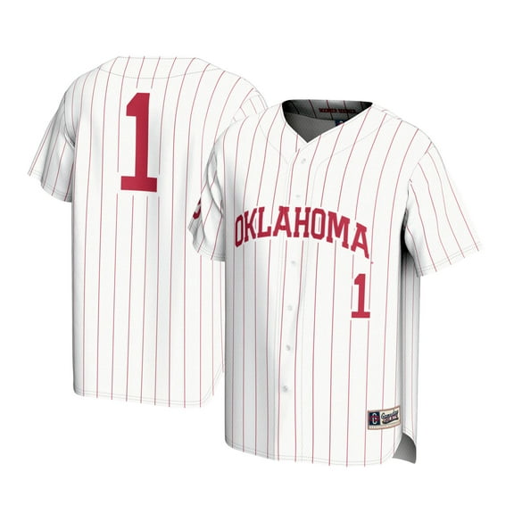 Youth GameDay Greats #1 White Oklahoma Sooners Lightweight Baseball Jersey