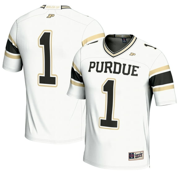 Youth GameDay Greats #1 White Purdue Boilermakers Endzone Football Jersey