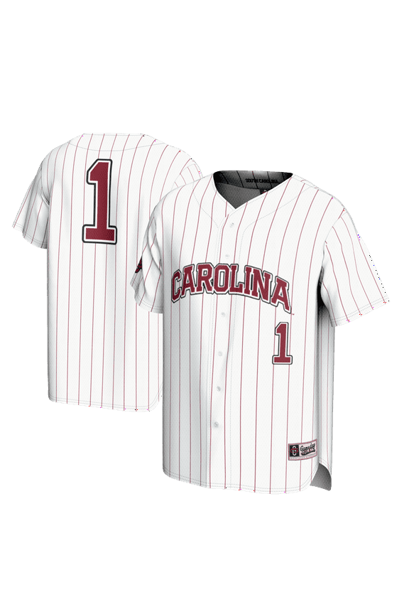 Youth GameDay Greats #1 White South Carolina Gamecocks Lightweight Baseball Fashion Jersey