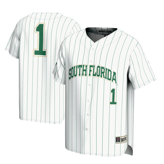 Youth GameDay Greats #1 White South Florida Bulls Lightweight Baseball Fashion Jersey