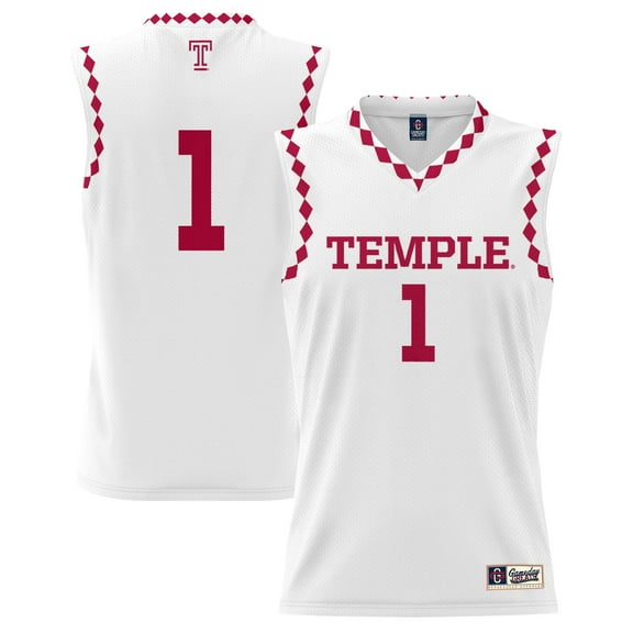 Youth GameDay Greats #1 White Temple Owls Lightweight Men's Basketball Fashion Jersey