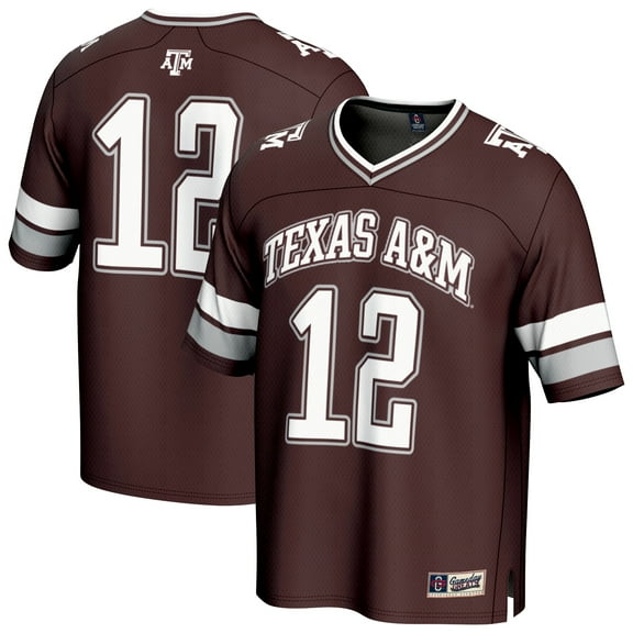 Youth GameDay Greats #12 Maroon Texas A&M Aggies Lightweight Collegiate Football Fashion Jersey