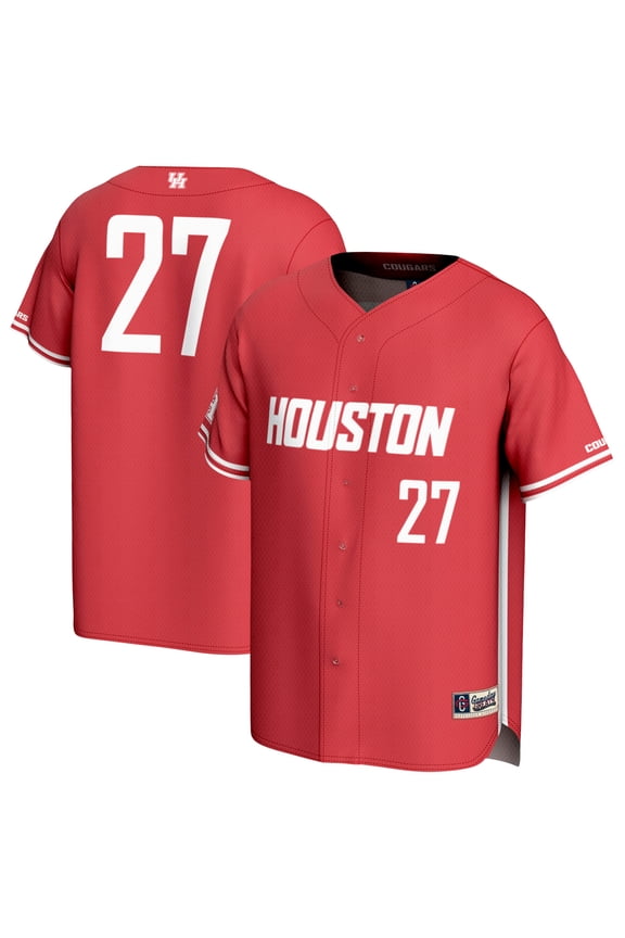 Youth GameDay Greats #27 Red Houston Cougars Lightweight Collegiate Baseball Fashion Jersey