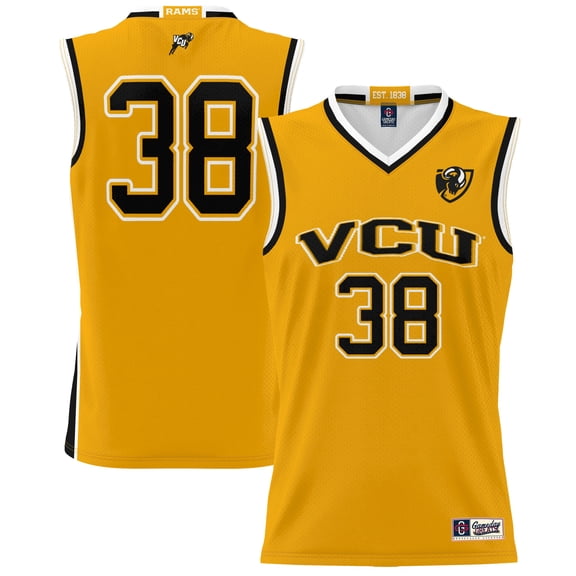 Youth GameDay Greats #38 Gold VCU Rams Lightweight Basketball Jersey