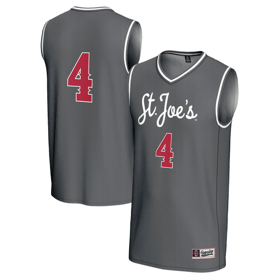 Youth GameDay Greats #4 Gray Saint Joseph's Hawks Lightweight Basketball Fashion Jersey