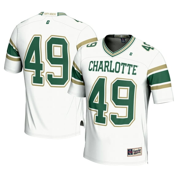 Youth GameDay Greats #49 White Charlotte 49ers Football Jersey