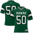 thumbnail image 1 of Youth GameDay Greats #50 Green Hawaii Rainbow Warriors Football Jersey, 1 of 3