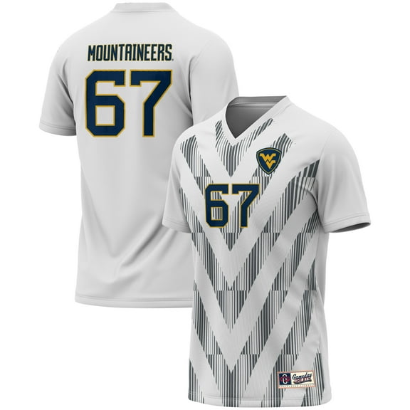 Youth GameDay Greats #67 White West Virginia Mountaineers Lightweight Women's Soccer Fashion Jersey