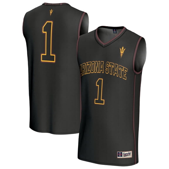 Youth GameDay Greats  Black #1 Arizona State Sun Devils Lightweight Collegiate Basketball Fashion Jersey