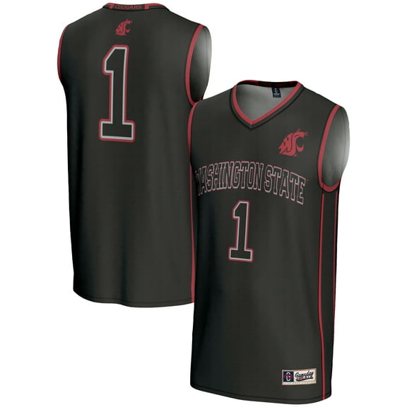 Youth GameDay Greats Black #1 Washington State Cougars Lightweight Basketball Jersey