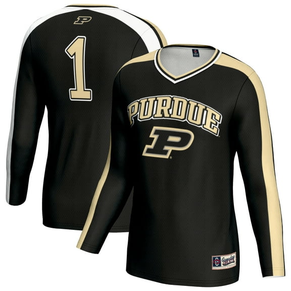 Youth GameDay Greats Black Purdue Boilermakers #1 Lightweight Volleyball Fashion Jersey