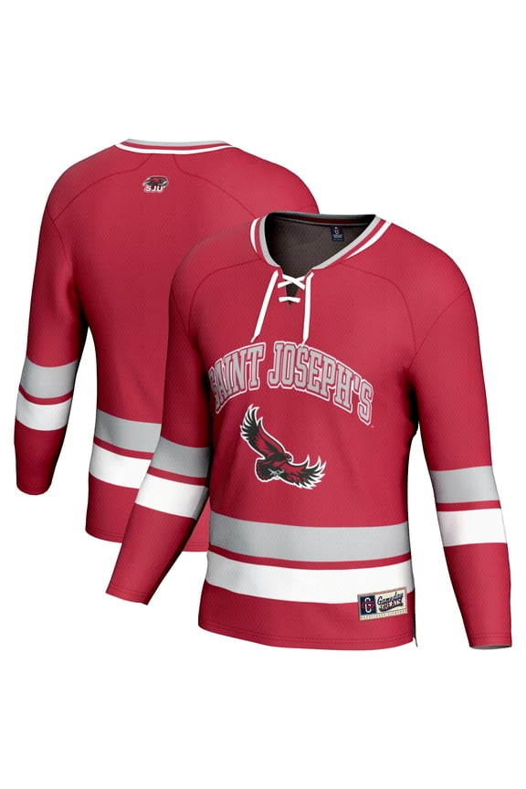 Unisex GameDay Greats Crimson Saint Joseph's Hawks Spirit Hockey Jersey
