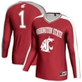 thumbnail image 1 of Youth GameDay Greats Crimson Washington State Cougars #1 Lightweight Volleyball Fashion Jersey, 1 of 3