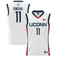 thumbnail image 1 of Unisex GameDay Greats Lou Lopez-Senechal White UConn Huskies Lightweight Basketball Alumni Jersey, 1 of 4