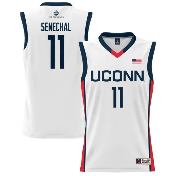 Youth GameDay Greats Lou Lopez-Senechal White UConn Huskies Lightweight Basketball Alumni Jersey
