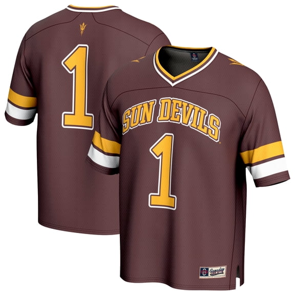 Youth GameDay Greats  Maroon #1 Arizona State Sun Devils Lightweight Collegiate Football Fashion Jersey