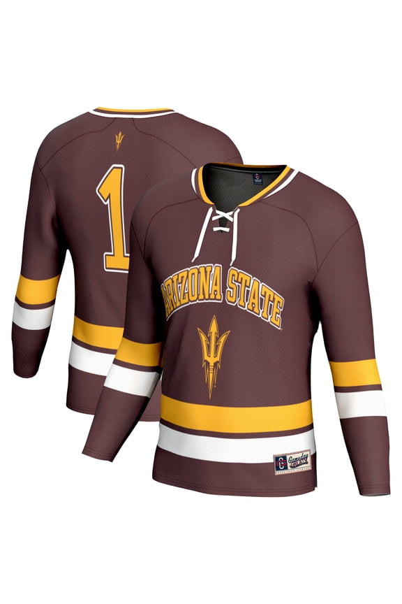 Youth GameDay Greats Maroon Arizona State Sun Devils Lightweight Hockey Fashion Jersey