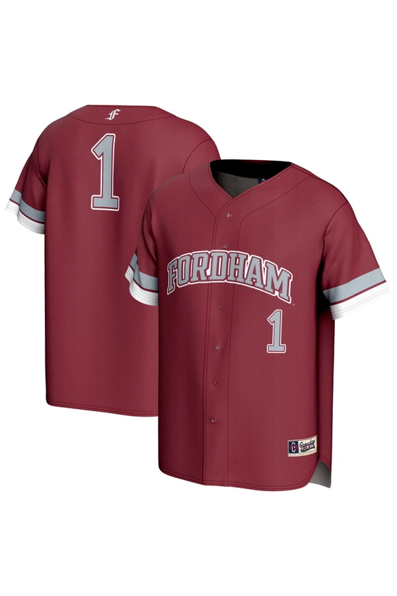 Unisex GameDay Greats Maroon Fordham Rams Lightweight Collegiate Baseball Fashion Jersey