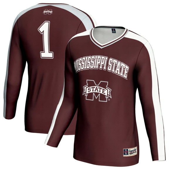Youth GameDay Greats Maroon Mississippi State Bulldogs #1 Lightweight Volleyball Fashion Jersey