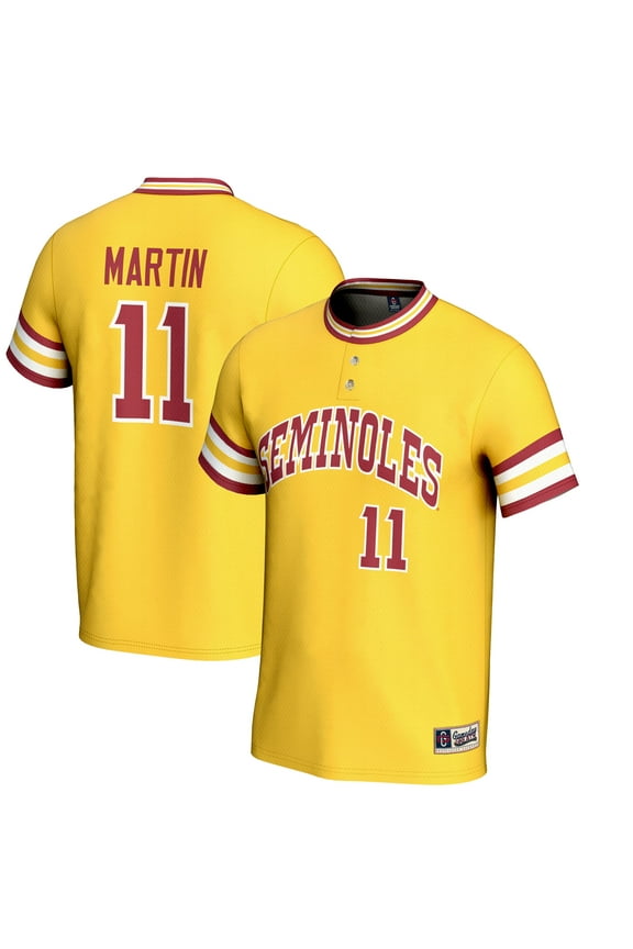 Youth GameDay Greats Mike Martin Gold Florida State Seminoles Lightweight Baseball Jersey