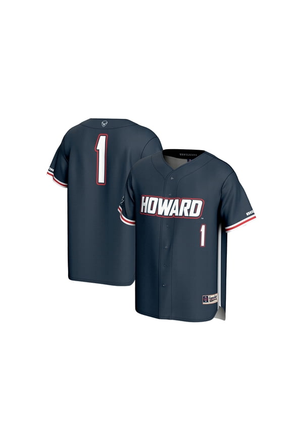 Youth GameDay Greats Navy #1 Howard Bison Lightweight Baseball Fashion Jersey