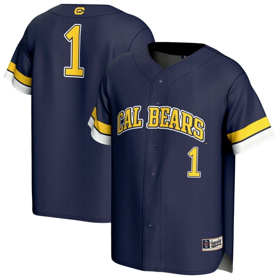 Youth-GameDay Greats Navy Cal Bears Pick-A-Player Lightweight Baseball Fashion Jersey