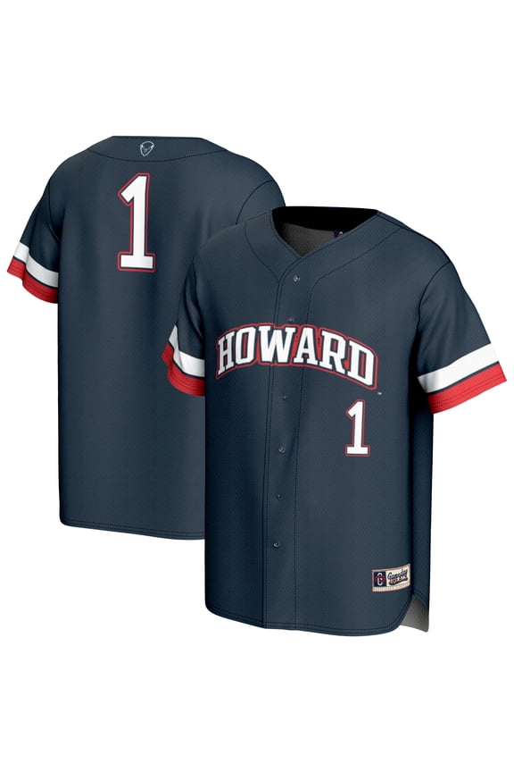 Youth GameDay Greats Navy Howard Bison Collegiate Baseball Fashion Jersey