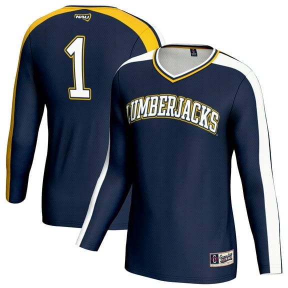 Youth GameDay Greats Navy Northern Arizona Lumberjacks #1 Lightweight Volleyball Fashion Jersey