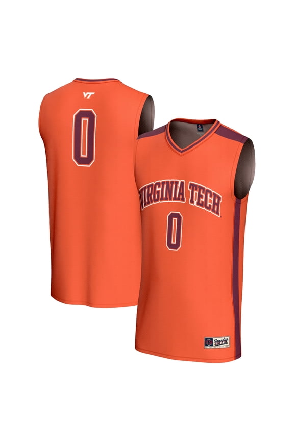 Youth GameDay Greats Orange #0 Virginia Tech Hokies Collegiate Basketball Fashion Jersey