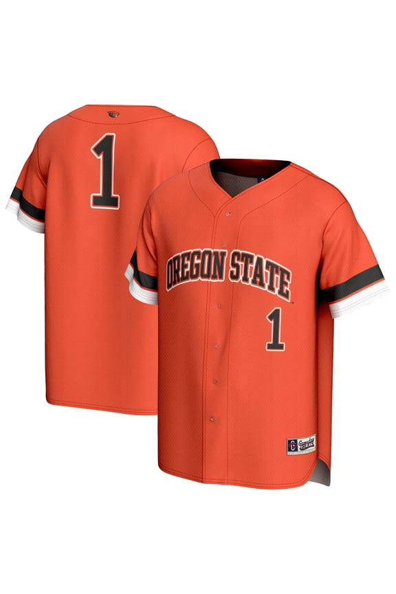 Unisex GameDay Greats #1 Orange Oregon State Beavers Collegiate Baseball Fashion Jersey