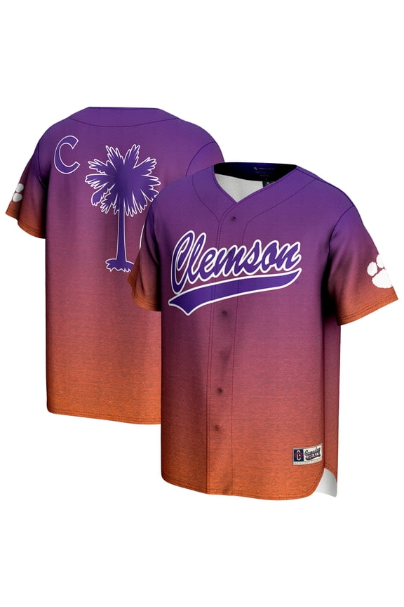Youth GameDay Greats Purple/Orange Clemson Tigers Lightweight Baseball Jersey