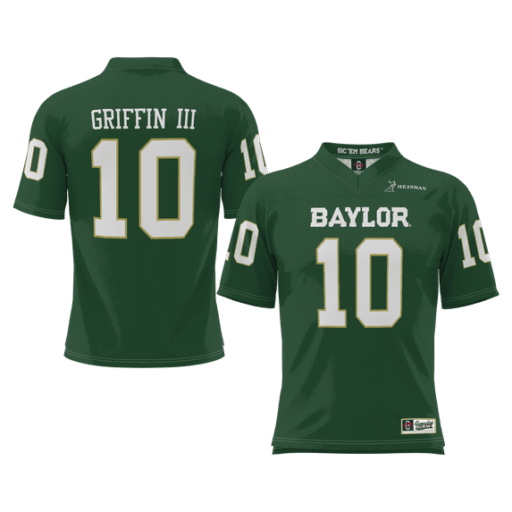 Youth GameDay Greats Robert Griffin III Green Baylor Bears Heisman Football Jersey