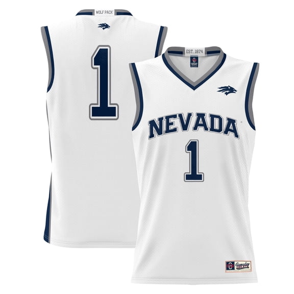 Youth GameDay Greats White #1 Nevada Wolf Pack Lightweight Basketball Jersey