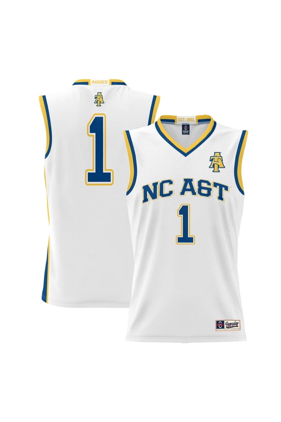 Youth GameDay Greats White #1 North Carolina A&T Aggies Lightweight Basketball Jersey