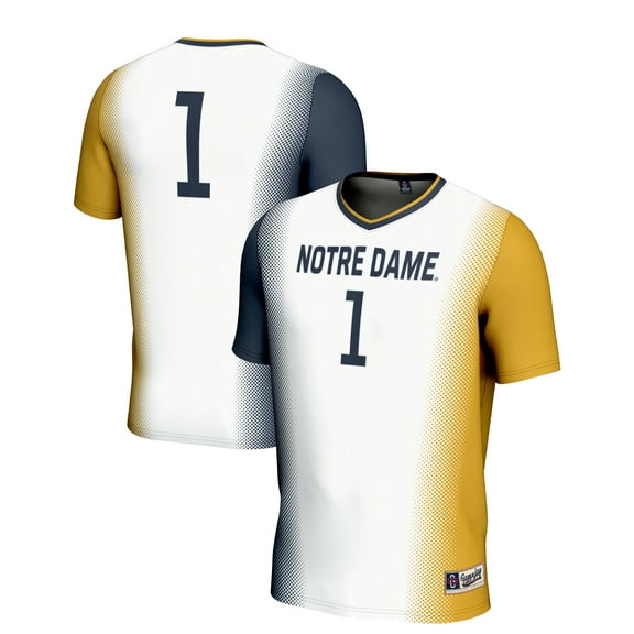 Youth GameDay Greats White #1 Notre Dame Fighting Irish  Lightweight Women's Soccer Jersey