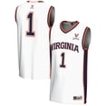 thumbnail image 1 of Youth GameDay Greats White #1 Virginia Cavaliers Lightweight Basketball Jersey, 1 of 4