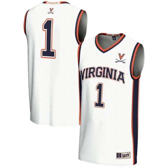 Youth GameDay Greats White #1 Virginia Cavaliers Lightweight Basketball Jersey