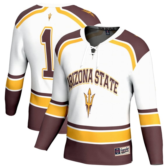 Youth GameDay Greats White Arizona State Sun Devils Lightweight Hockey Fashion Jersey