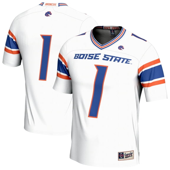 Unisex GameDay Greats  White Boise State Broncos Collegiate Football Lightweight Fashion Jersey