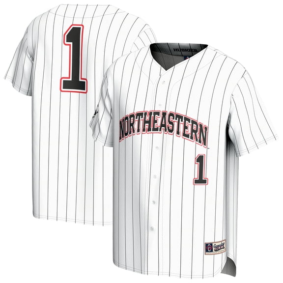 Unisex GameDay Greats White Northeastern Huskies Lightweight Collegiate Baseball Fashion Jersey