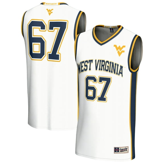 Youth GameDay Greats White West Virginia Mountaineers Lightweight Collegiate Basketball Fashion Jersey
