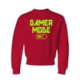 thumbnail image 1 of Youth Gamer Mode On Funny Gaming Crewneck Sweatshirt, 1 of 1