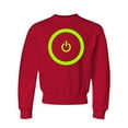 thumbnail image 1 of Youth Gaming Power Button Gamer Pride Crewneck Sweatshirt, 1 of 1