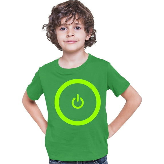 Youth Gaming Power Button Gamer Pride T-Shirt