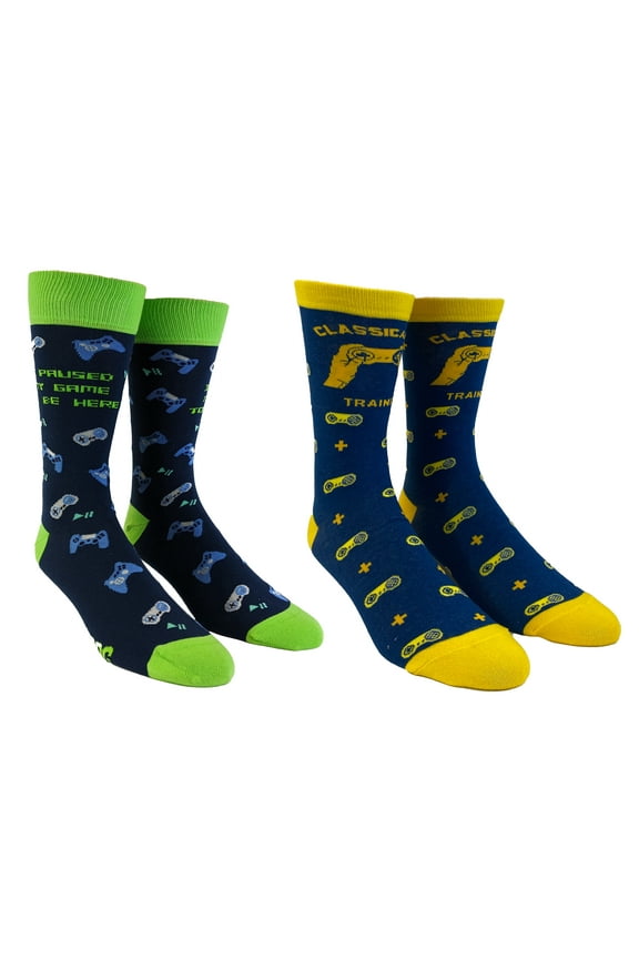 Youth Gaming Sock Bundle Classically Trained and I Paused My Game Sock 2-Pack