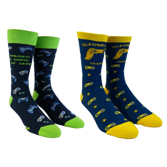 Youth Gaming Sock Bundle Classically Trained and I Paused My Game Sock 2-Pack